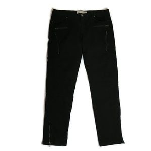 Animale Sz 44 BAZ / 12 US  Black Jean Zippers